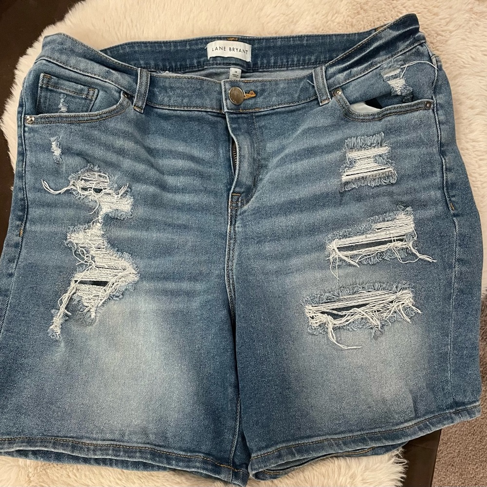 Lane Bryant Denim Shorts size 14